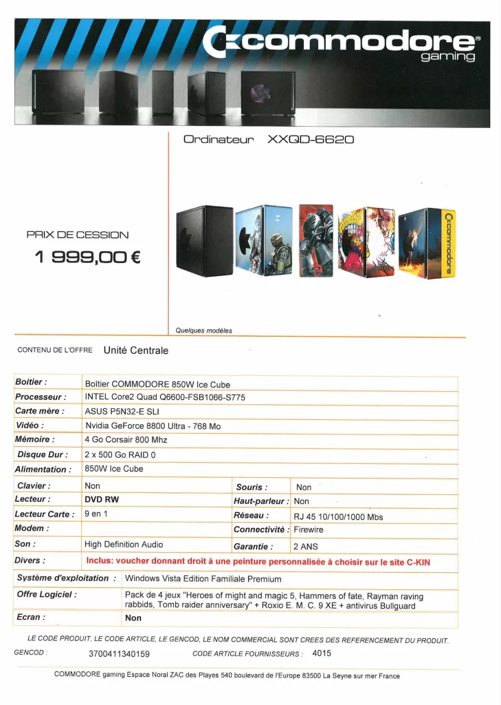 Commodore gaming Commodore gaming PC