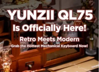 YUNZII QL75 : le clavier mécanique rétro ! YUNZII QL75