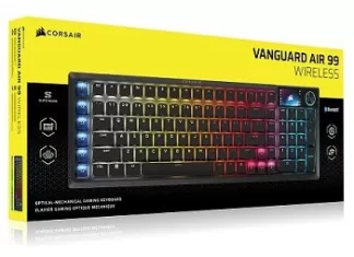 Corsair VANGUARD AIR 99 : Le clavier de jeu sans fil low profile Corsair VANGUARD AIR 99