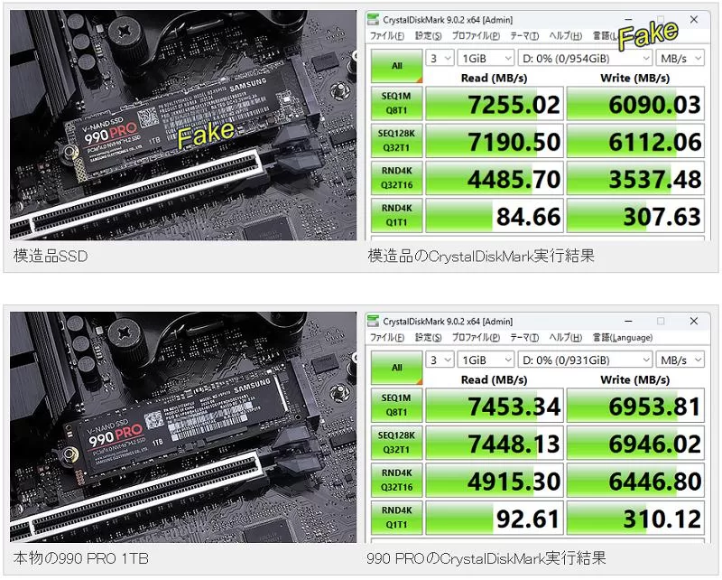 ssd contrefaits