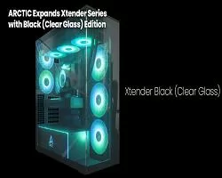 ARCTIC Xtender noir : le boitier en verre transparent ARCTIC Xtender noir