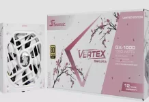 Seasonic GX1000 ATX3.1 Sakura : le retour Seasonic GX1000 ATX3.1 Sakura