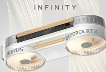 AORUS RTX5080 INFINITY WOOD16G : une nouveauté AORUS RTX5080 INFINITY WOOD16G