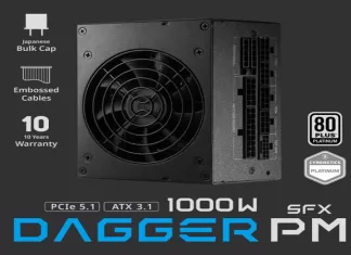 FSP DAGGER PM 1000W : une alimentation 80 plus Titanium FSP DAGGER PM 1000W