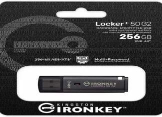 Kingston IronKeyLocker+ 50G2 256Go : une clé usb mais pas que ! Kingston IronKeyLocker+ 50G2 256Go