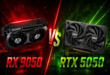 RTX5050 VS RX9050 : les résultats des matchs ! RTX5050 VS RX9050