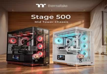 Thermaltake Stage 500TG ARGB : la tour de verre panoramique !